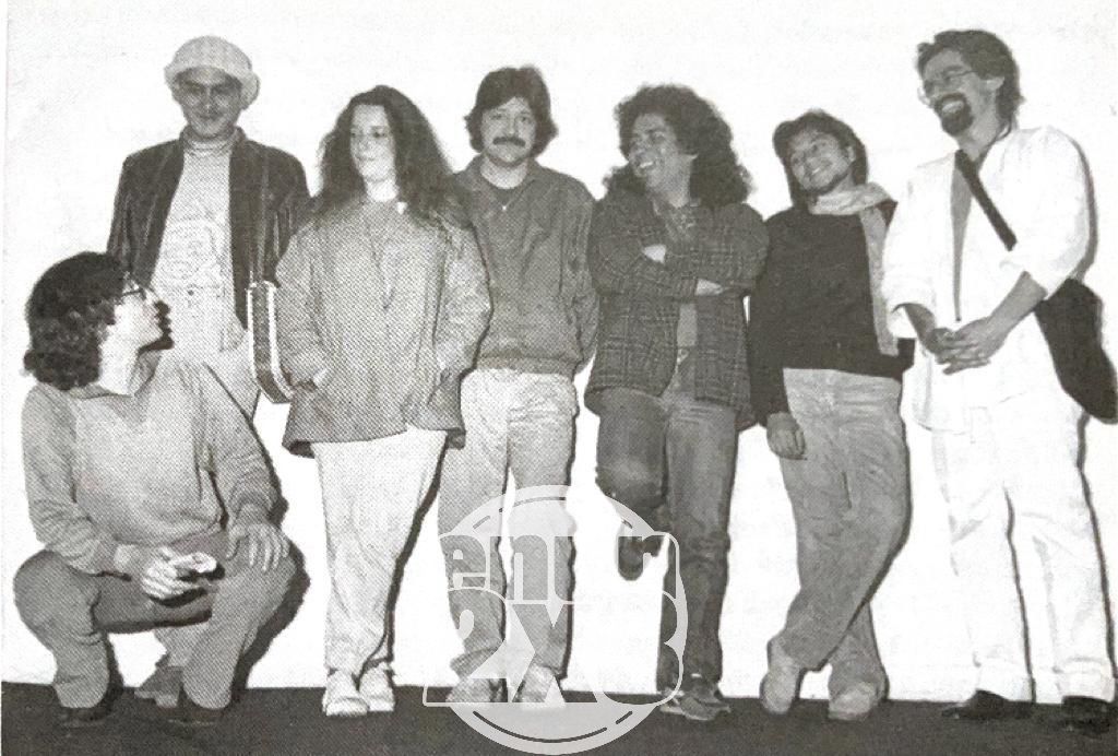 Integrantes del movimiento Rupestre en 1985. Foto de Virginia Rodríguez tomada de 'Rupestre, el libro' de Jorge Pantoja