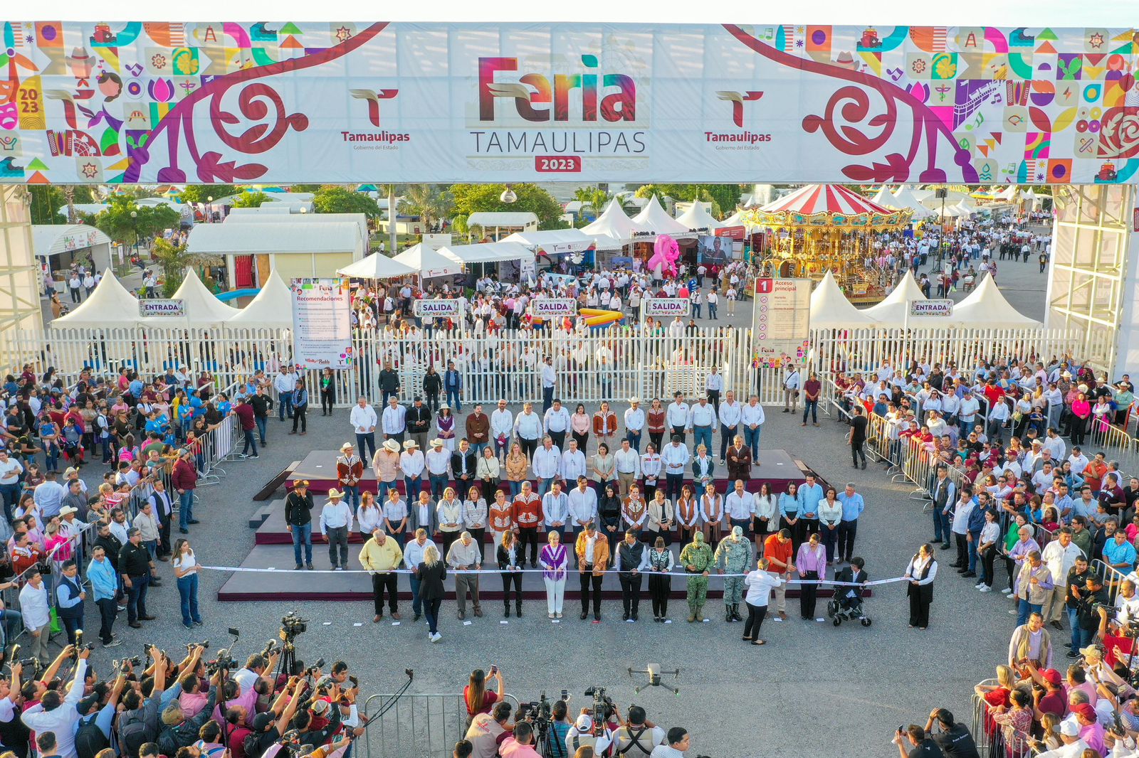 Asiste alcalde de Reynosa a la inauguración de la Feria Tamaulipas