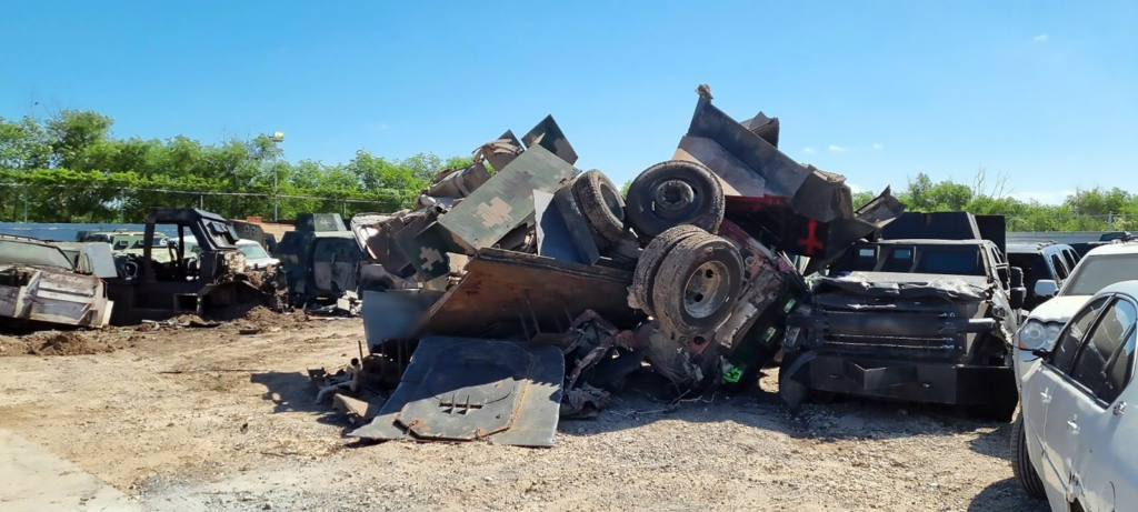 Las unidades fueron destruidas en la Fiscalía Federal en Reynosa, Tamaulipas.