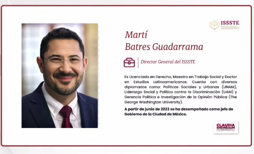 Nombramiento de Martí Batres