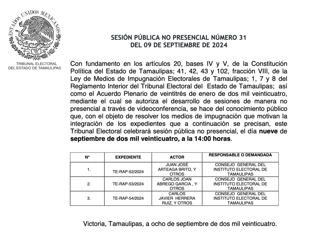 Convocatoria al TRIELTAM. Foto Web