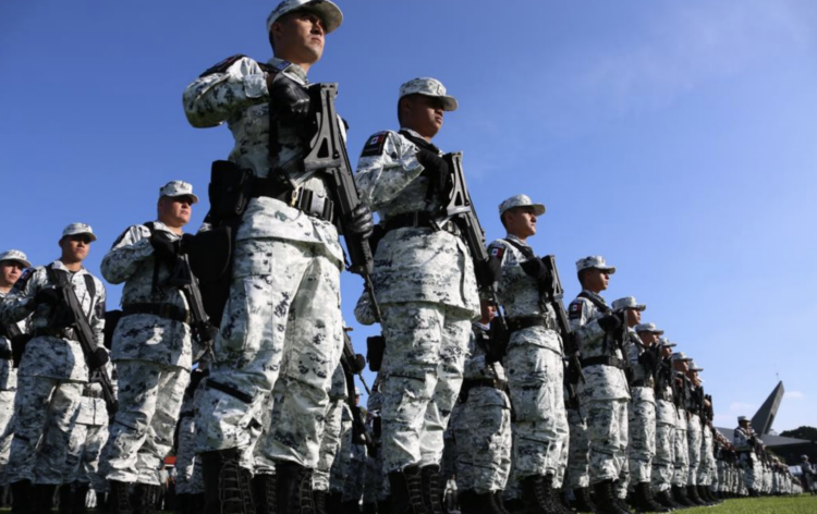 Guardia Nacional vigila el Río Bravo y puentes internacionales. Foto de Guardia Nacional