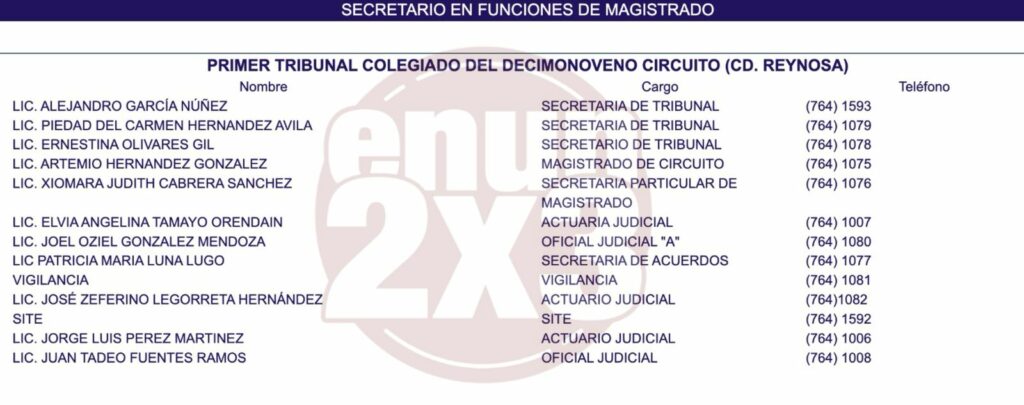 Piedad del Carmen Hernández Ávila, secretaria en el Primer Tribunal Colegiado en Materia Penal. Foto de CJF