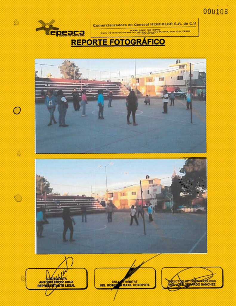 El Ayuntamiento de Tepeaca gastó millones de pesos de programas federales en cursos impartidos por una empresa fantasma. Imágenes: Ayuntamiento de Tepeaca, respuesta de Transparencia