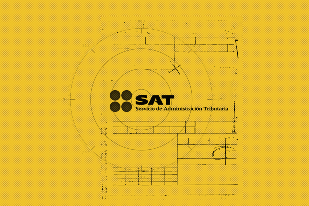 Desde hace más de una década el SAT se ha encargado de inmovilizar empresas fantasma únicamente para combatir la defraudación fiscal. Aunque esas firmas han incursionado en contrataciones públicas, el trabajo de detectarlas sigue estando únicamente bajo la perspectiva de la autoridad fiscal. Diseño: Omar Bobadilla.