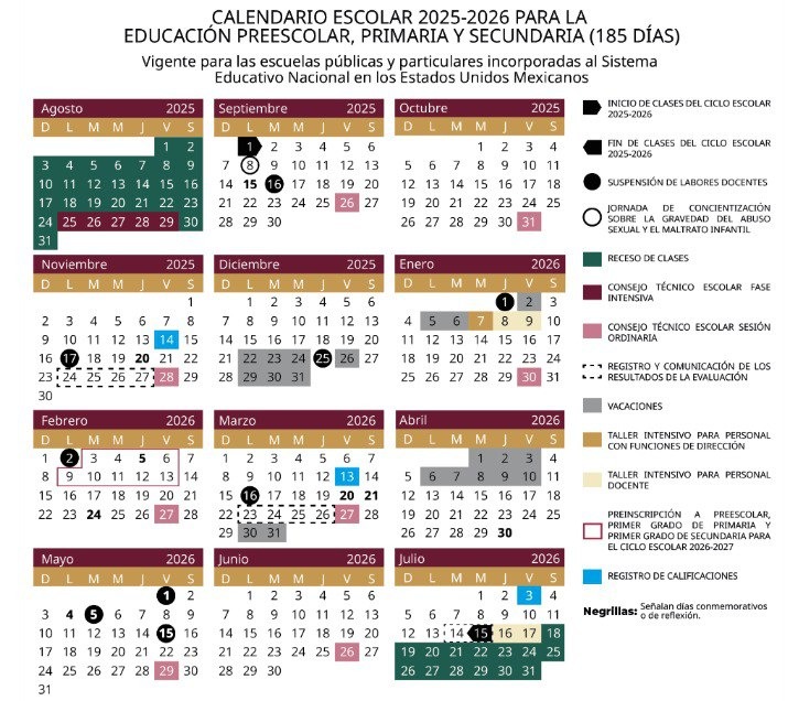 Calendario SEP 2025-2026