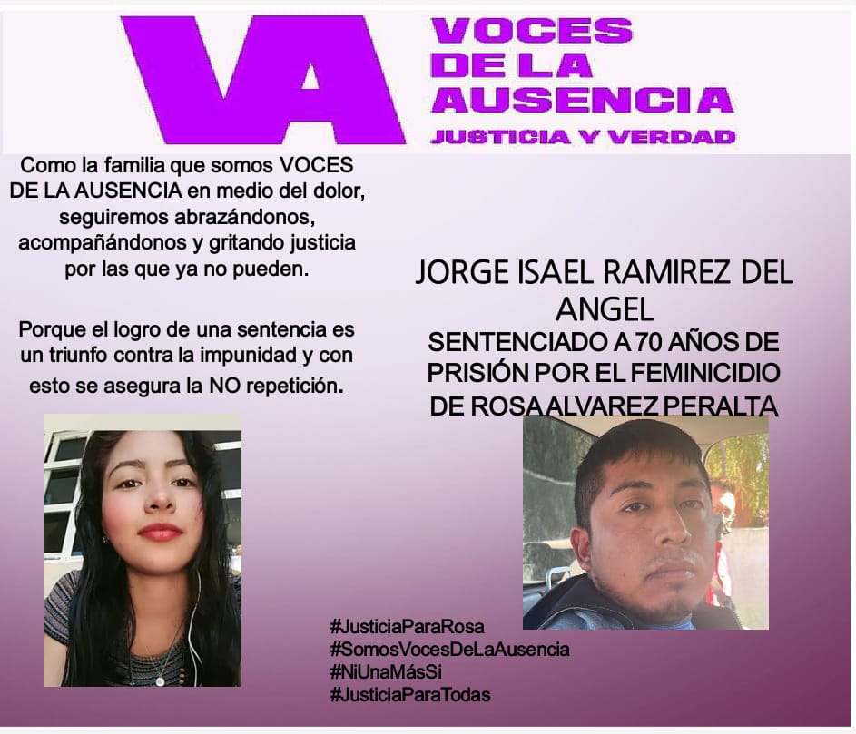 Sentencia asesino de Rosita