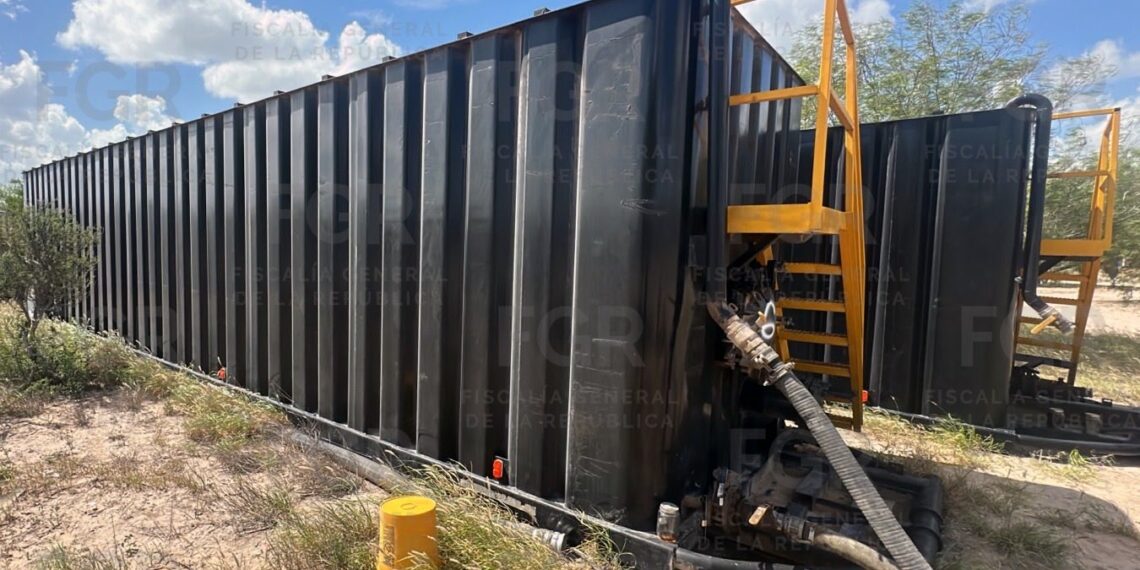 FGR asegura más de 1.3 millones de litros de hidrocarburo en Reynosa. Foto de FGR