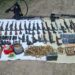 Decomisan arsenal en Matamoros; incluía un lanzallamas. Foto de Sedena